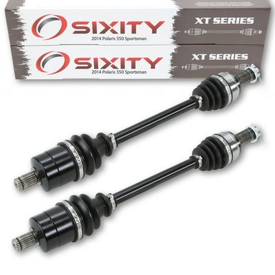 Polaris 550 Sportsman Front Left Right CV Axle XT 2014 4X4 A14DN5EAH EAR EPS fv