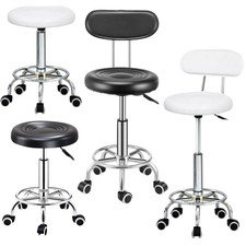 Adjustable Bar Stools Gas Lift Swivel Home Breakfast Counter Chair Faux Leather