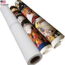 Polyester Canvas Roll 24 Inchx 40Ft Waterproof Matte Inkjet Canvas for Decorati