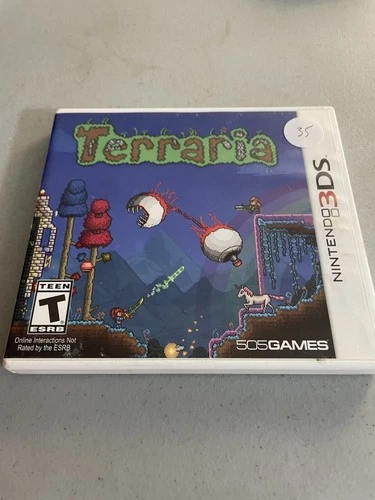 Terraria For Nintendo 3 DS. Complete With Manual