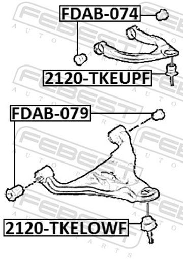 2120-TKEUPF FEBEST Ball Joint for FORD,FORD ASIA & OCEANIA,FORD AUSTRALIA,FORD U - Image 8