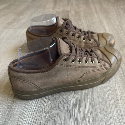 Converse Jack Purcell Leather Brown Low Top Sneakers Shoes Mens 6 Womens 7.5