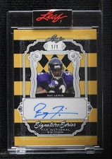 2021 Leaf National Convention Signature Series Bumble Bee 1/1 Ray Lewis Auto 0c3