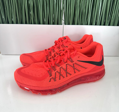 Nike Air Max 2015 NBY Bright Crimson Red Black Mens Shoes 724367 600 Size 8.5