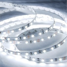 Cool White Flexible LED Light Strip with AC Adapter, 300 LEDs, 5 Meters / 16....