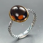 Jewelry gem Natural Smoky Quartz Ring 925 Sterling Silver Size 7.5 /R473578