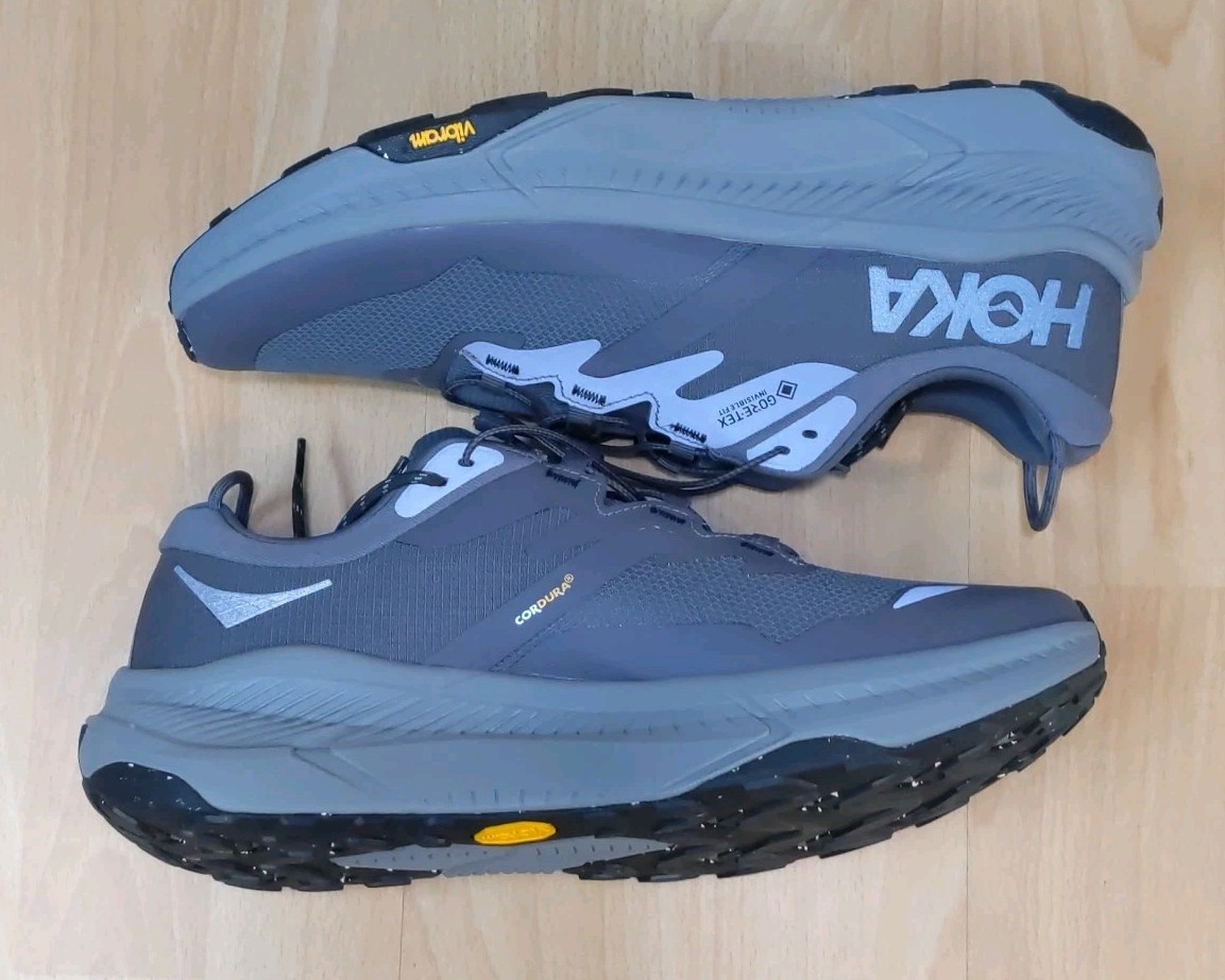 Hoka One One Transport GTX 1133957-GXY Mens 12.5D Sneaker Gray
