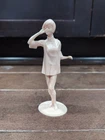 Marx Campus Cuties Dinner For Two 6" Vintage Unpainted Cream Figure MCMLXIV 1964