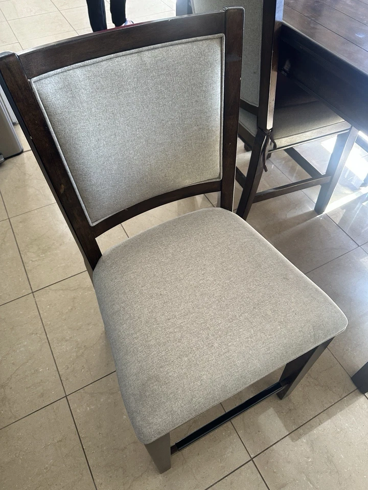 "Juego de mesa de comedor cuadrada y rectangular con 8 personas sentadas 60x60"" convierte 60x48""" Foto 4 de 4