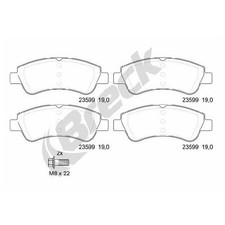 Satz Bremsbeläge Bremsklötze vorne für Peugeot 206 2A/C CC 2D SW 2E/K | 24545