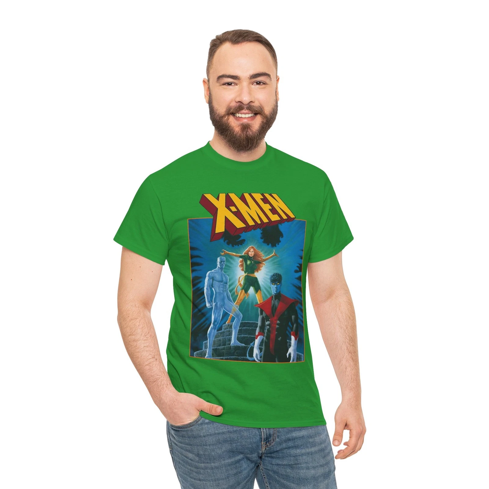 X-Men T-Shirt - Paul Gulacy Art - Phoenix, Nightcrawler - Bizarre Adventures