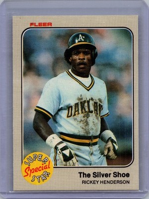 Rickey Henderson - 1983 Fleer #639 - The Silver Shoe
