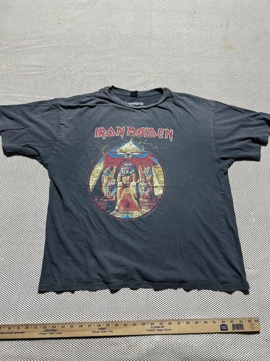 T-shirt Iron Maiden Homme Tie-dye Gris - Taille M, Original 2017