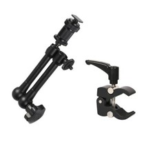 7" / 11" Adjust Friction Articulating Magic Arm  Cam Super Clamp Crab Clip Kit