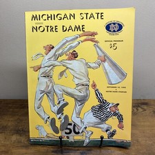 1999 Notre Dame Fighting Irish vs Michigan State Spartans Football Program