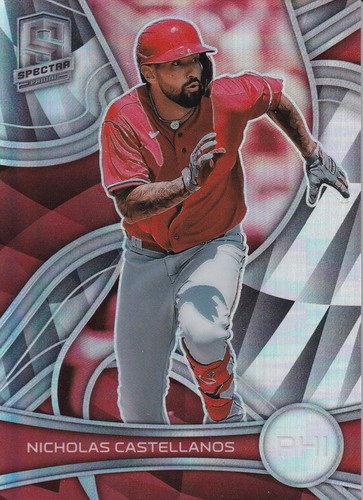 2022 Panini Chronicles Spectra Holo Prizm #74 - Nick Castellanos - Phillies - Picture 2 of 3
