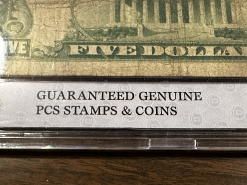US 5 Dollar Note FRN 1928 Series A Green Stamp (7) PCS Certified - Picture 9 of 10