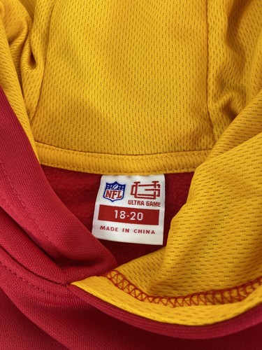 Kansas City Chiefs Ultra Game NFL Red Hoodie Sweatshirt Kids Boys Girls 18-20 - Picture 3 of 8