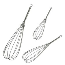 3 pcs EGG WHISK BEATER SET kitchen cooking balloon blender stirrer whip cake mix
