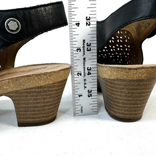 Josef Seibel Ruth 33 Sandale Absatz Cutout Comfort Peeptoe schwarz Damen Gr. EUR 36 - Bild 8 von 9