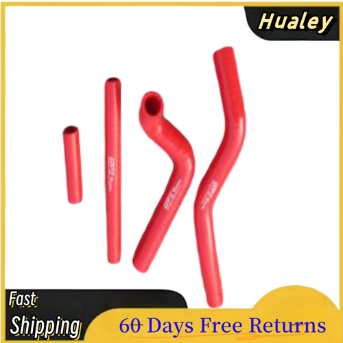 Red Silicone Radiator Hose Kit With Cap – Fits Suzuki RM125 2001-2008