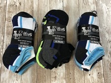 Varsity Supply Co Boys Sport Socks New Low Cut 18 Pair Fits Shoe Size 10.5-4