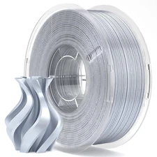 Silk PLA Filament 1.75Mm Silver Grey 1KG, 3D Printer Filament Dimensional Accura