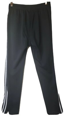 Adidas Essentials 3 Stripes Jogger Track  Pants Men's Size L Black White Stripes