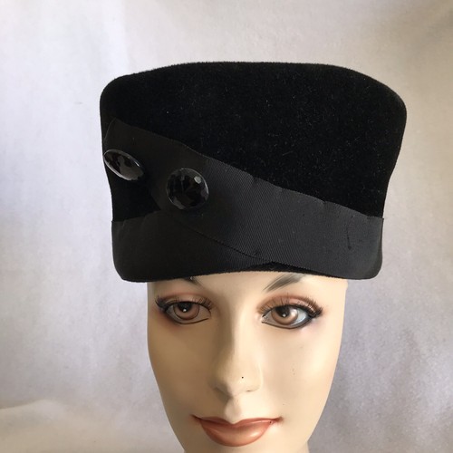 vintage Ladies Wool Hat Russian Dr. Zhivago styled pillbox Italian By