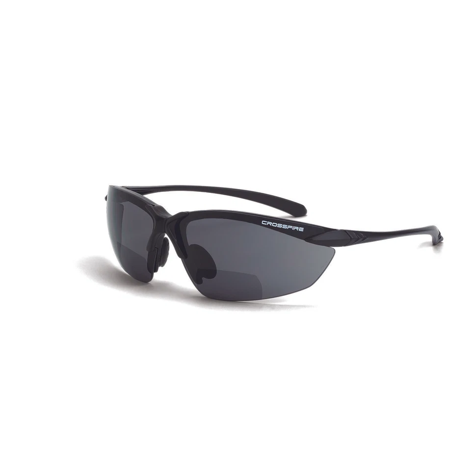 Crossfire Francotirador Lectores Bifocales Transparente/Gris Lupa Gafas de Seguridad Sol Z87+ Foto 4 de 4
