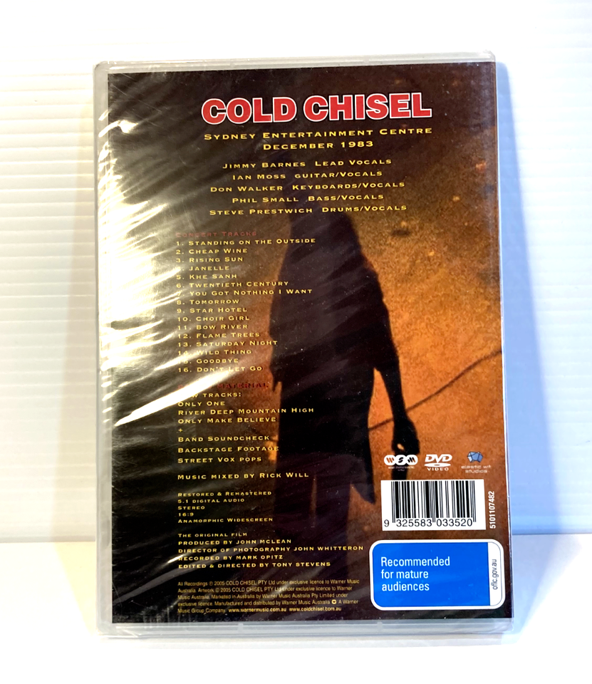 Cold Chisel Last Stand DVD Region 4 Sydney Jimmy Barnes New