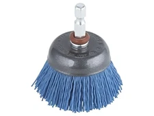 2728000 Cup brush 45mm Mounting: 1/4", Hexagonal V: wire Plating: nylon WOLFC...