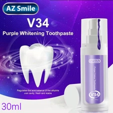AZSmile 30ML Purple Colour Corrector for Teeth Whitening Toothpaste Serum