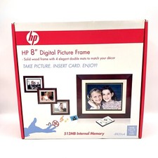Solid Wood Hewlett Packard 8" Digital Picture Frame