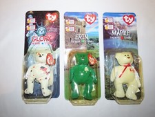 Rare McDonald's Ty Beanie Babies International Bears Set Dated 1999