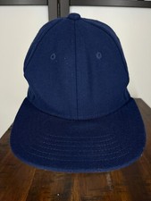 Under Armour Hat Cap Fitted Youth Medium Blue Embroidered Polyester Blend