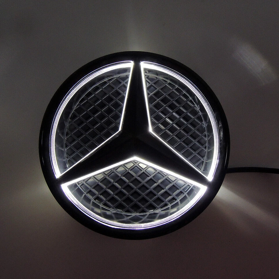 Rejilla delantera LED emblema estrella luz insignia para Mercedes Benz 2015-2019 GLC GLE Foto 4 de 4