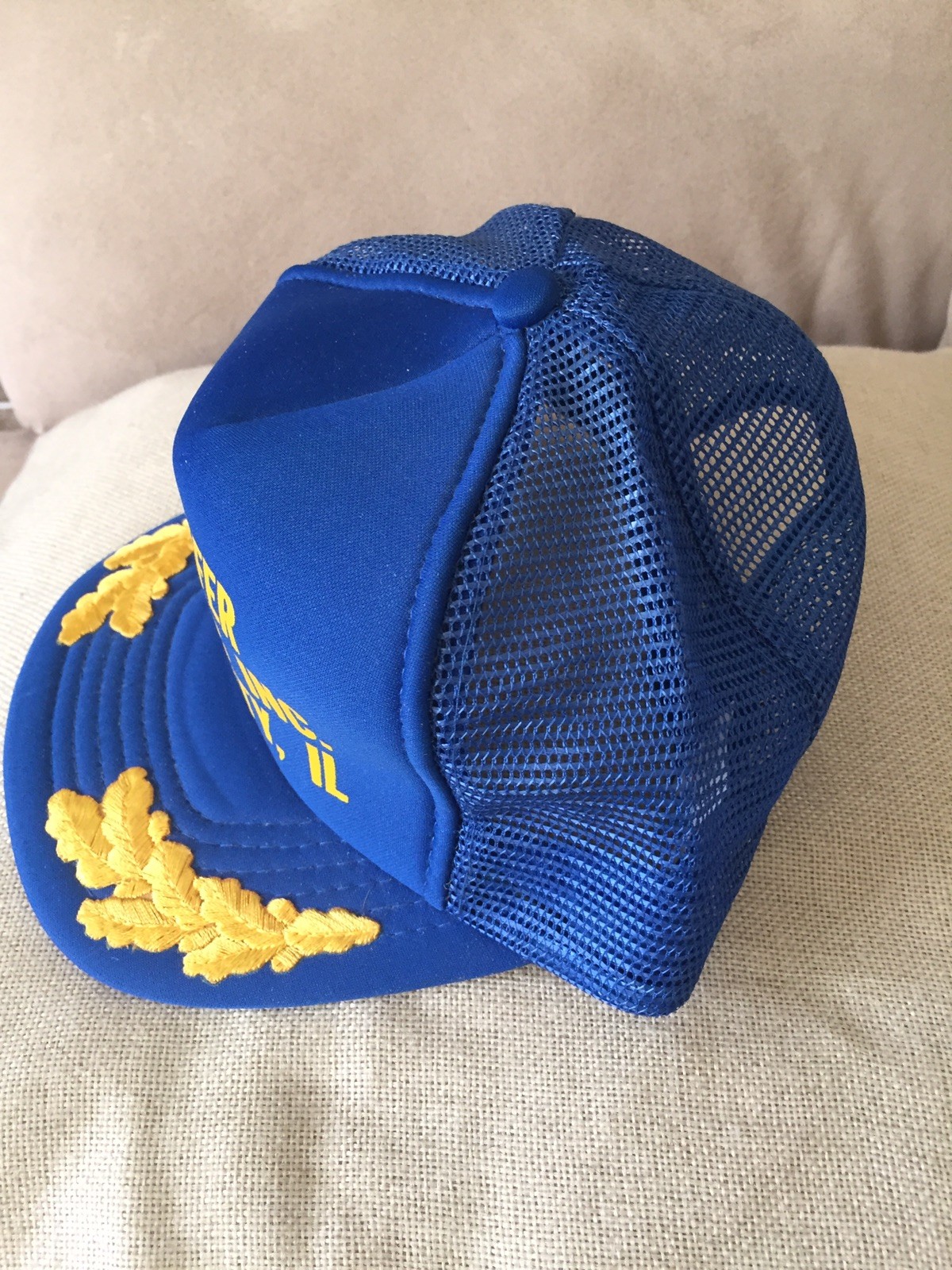 Vintage SnapBack Trucker Ball Cap Hat S Shafer Granite City Excavating