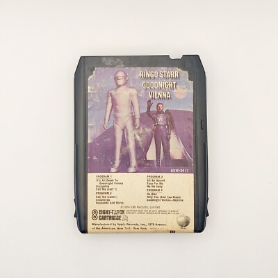 Ringo Starr , Goodnight Vienna , 8 Track Tape , 1974 EMI Records , Restored