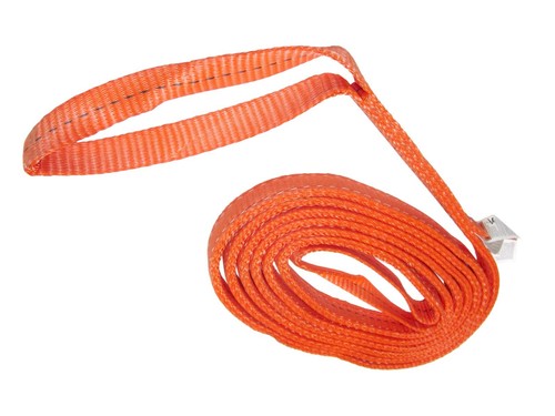 Lifting Web Sling 1" x 16 FT Twisted Eye & Eye 2-ply Tow Strap Choker Polyester - Picture 2 of 3
