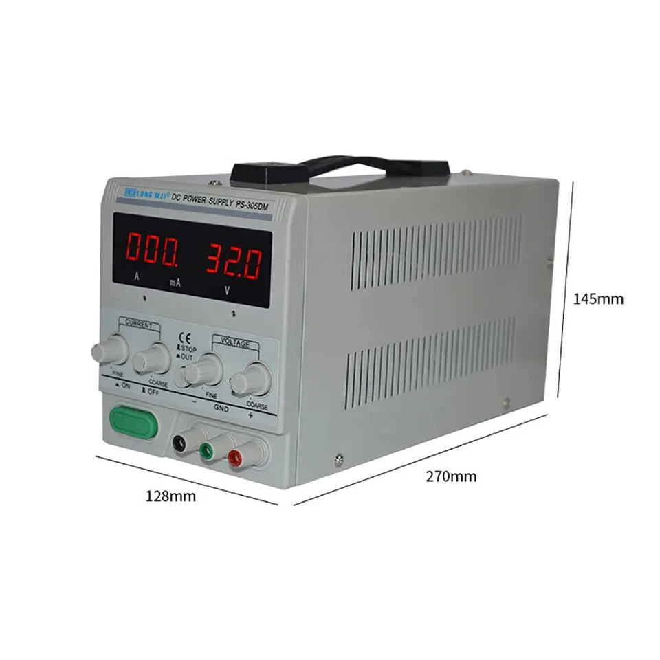 PS-302D/PS-303D/PS-305D Digital Display Linear DC Regulated Power Supply LED - Image 2 of 4