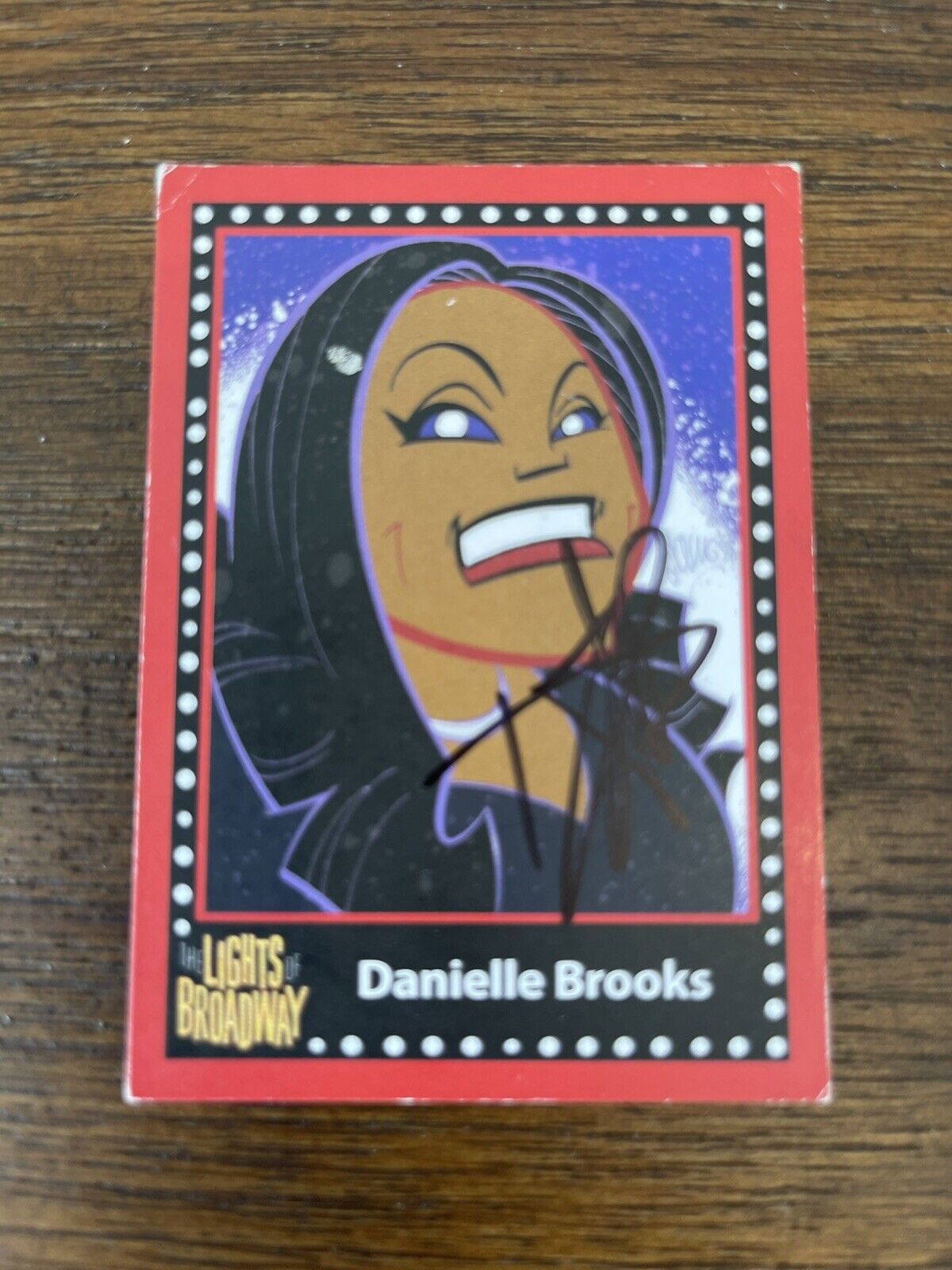 Lights of Broadway Danielle Brooks -  SIGNED - Autumn 2016 Trading Card