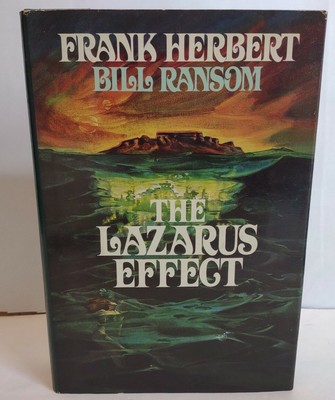 The Lazarus Effect 1983 by Frank Herbert 2nd impression Hardcover Book HCDJ