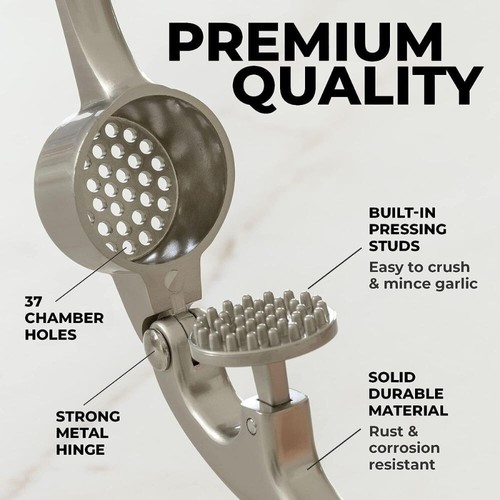 Zulay Kitchen Garlic Press Set - Picture 33 of 53