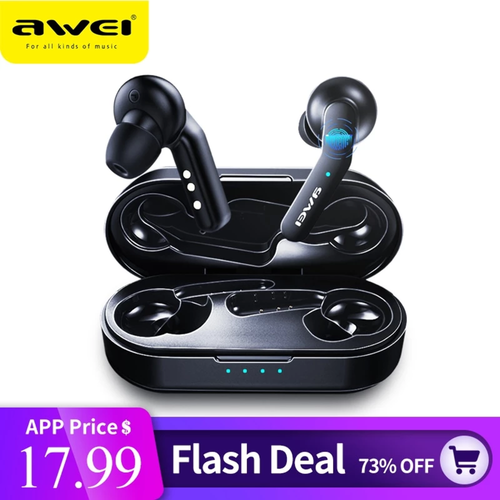 ORIGINALE Awei T10C TWS Wireless Bluetooth Auricolare Cuffie Headse  controllo del rubinetto | eBay