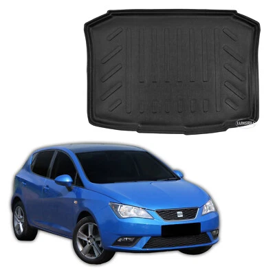Tapis De Coffre Sur Mesure Pour Seat Ibiza 2008-2017 3/5-Portes - Photo 1/4