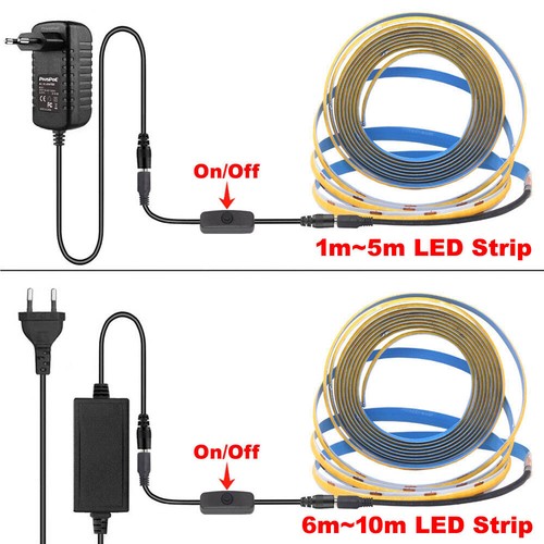 1m~10m COB LED Strip Light Kit Dimmable Tape Cabinet Kitchen Home Decoration 24V - Picture 6 of 24