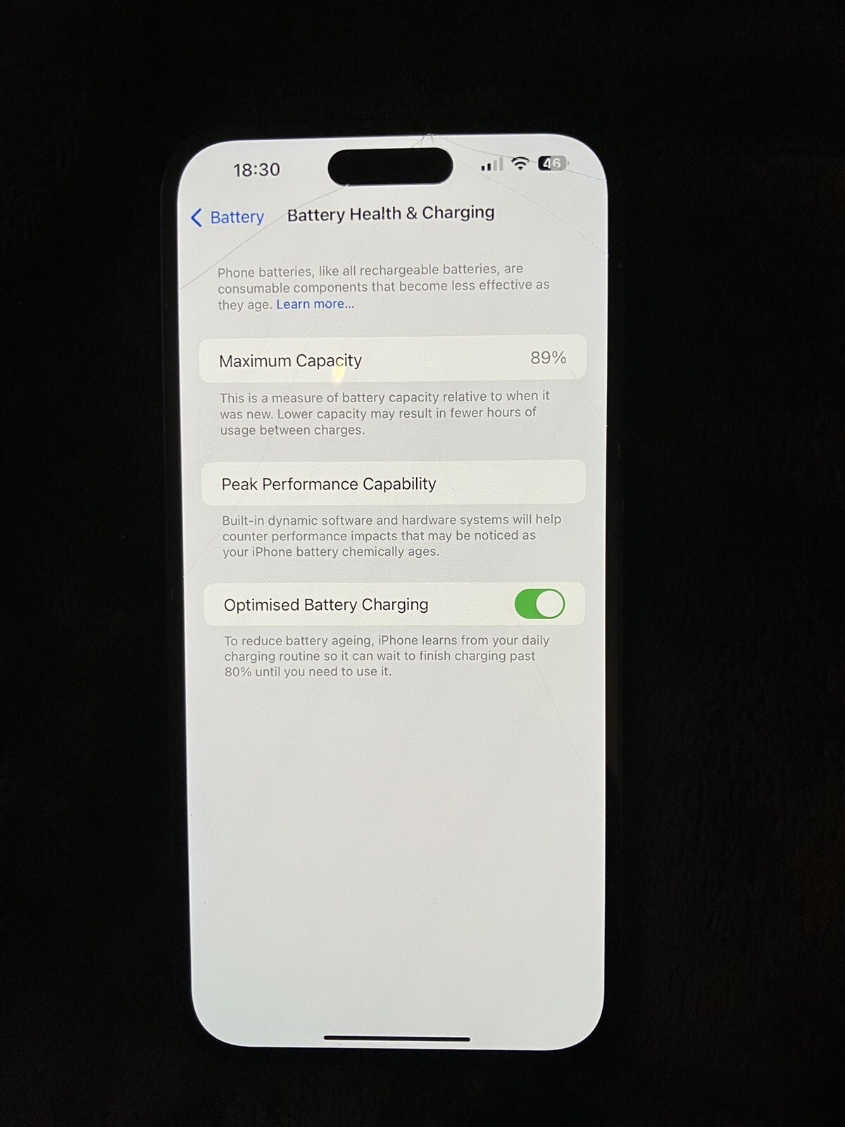 Cosmetic Damage* iPhone 14 Pro Max Space Black 128GB Works Like