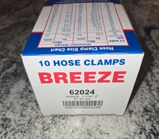 Breeze Power-Seal Stainless Steel Hose Clamp Worm-Drive SAE Size 24 1-1/16" t...