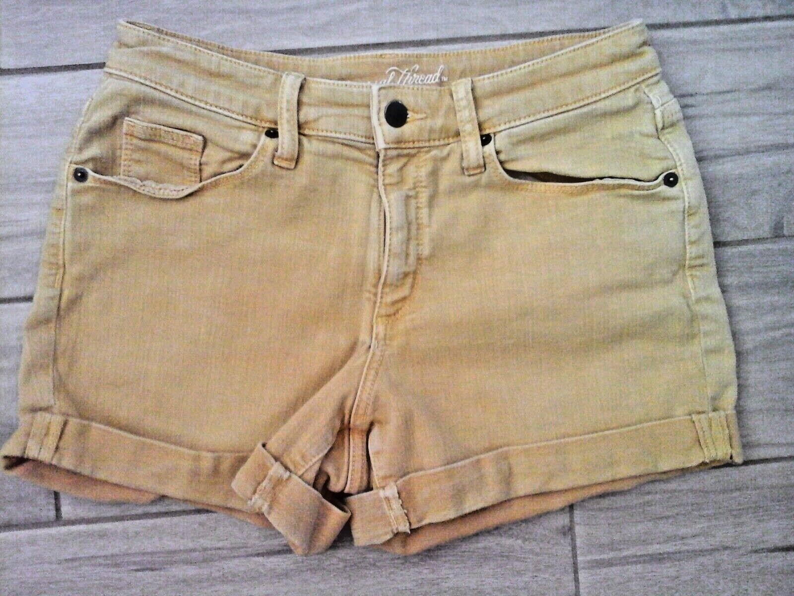 Universal Thread Solid Golden Yellow 5 Pocket Den… - image 1